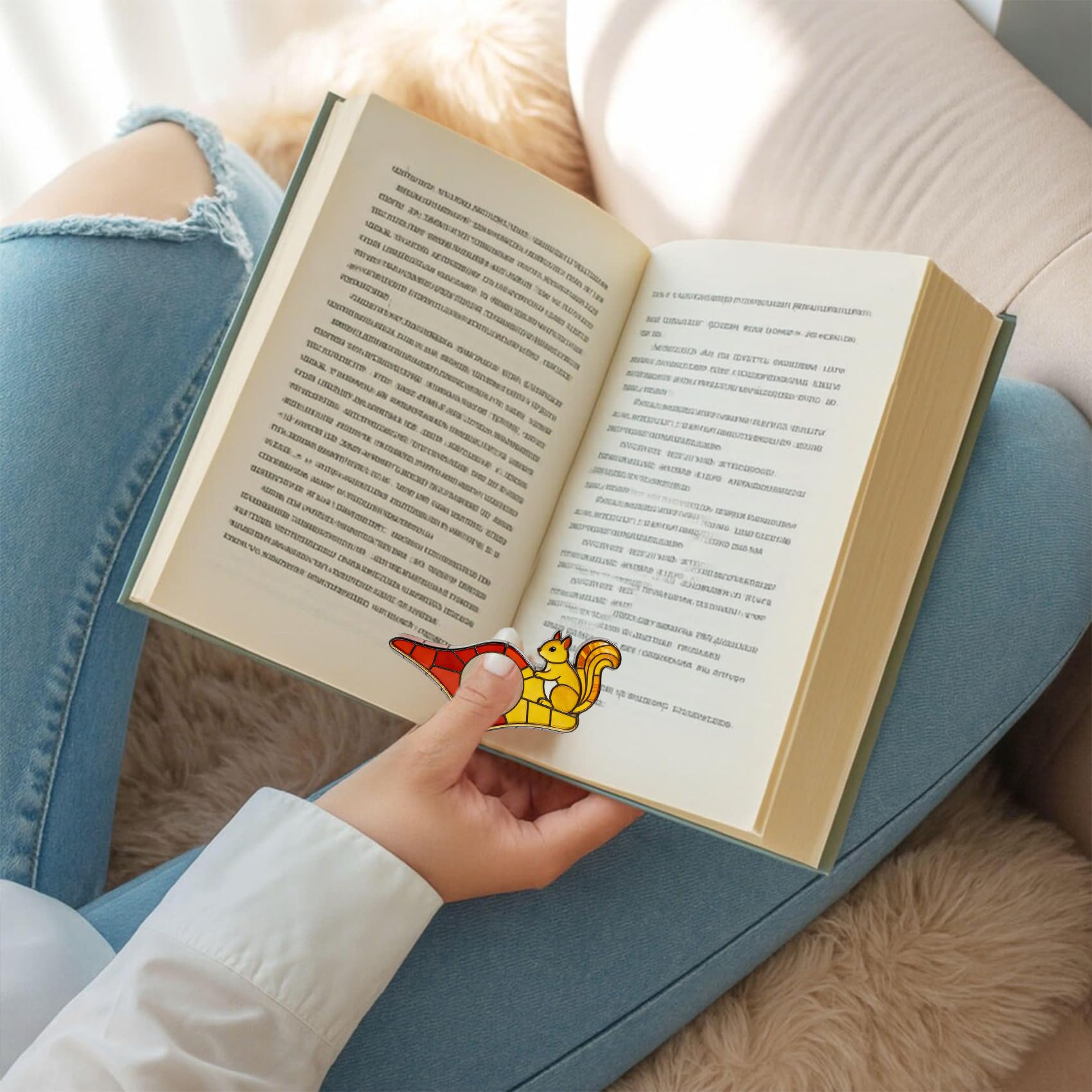 Dolphin Book Page Holder, Thumb Book Page Holder, Reading Accessory, Smooth Lightweight Acrylic Book Page Holders for Students, Teachers, Book Lovers, Literary & Bookworm Ideal Gift
