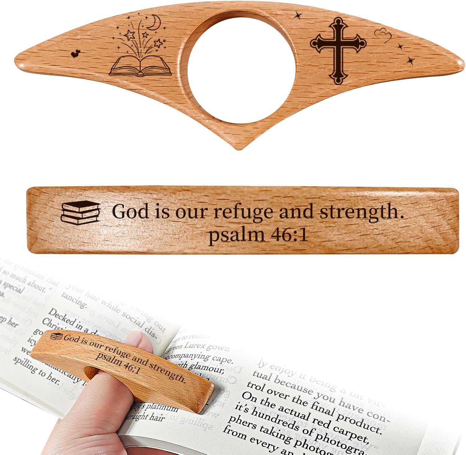 Finger Book Opener Thumb Bookmark, Personalized Book Page Holder, Book Page Holder, Teacher's Day Gift for Those who Love Reading, Suitable for Men and Women