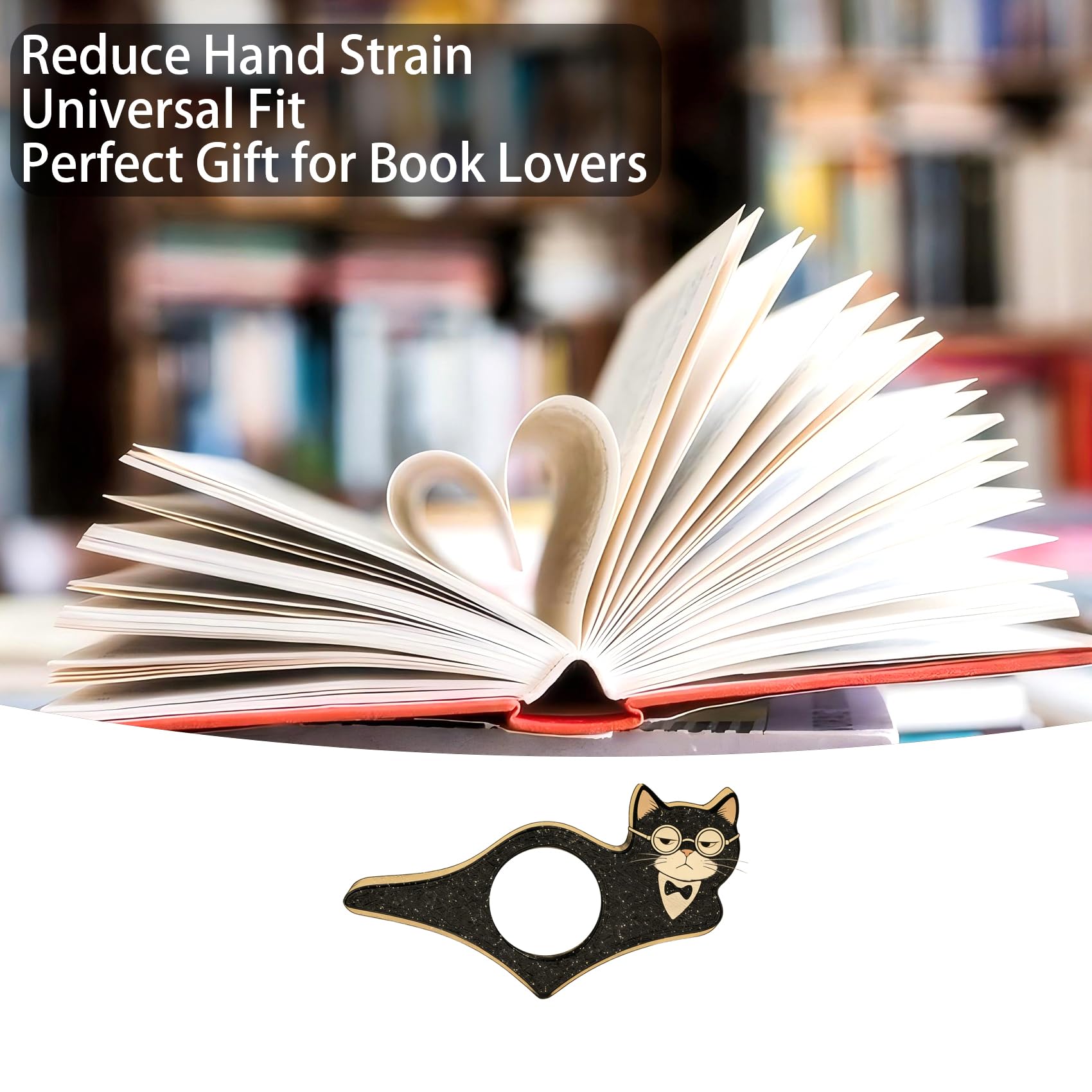 Dolphin Book Page Holder, Thumb Book Page Holder, Reading Accessory, Smooth Lightweight Acrylic Book Page Holders for Students, Teachers, Book Lovers, Literary & Bookworm Ideal Gift