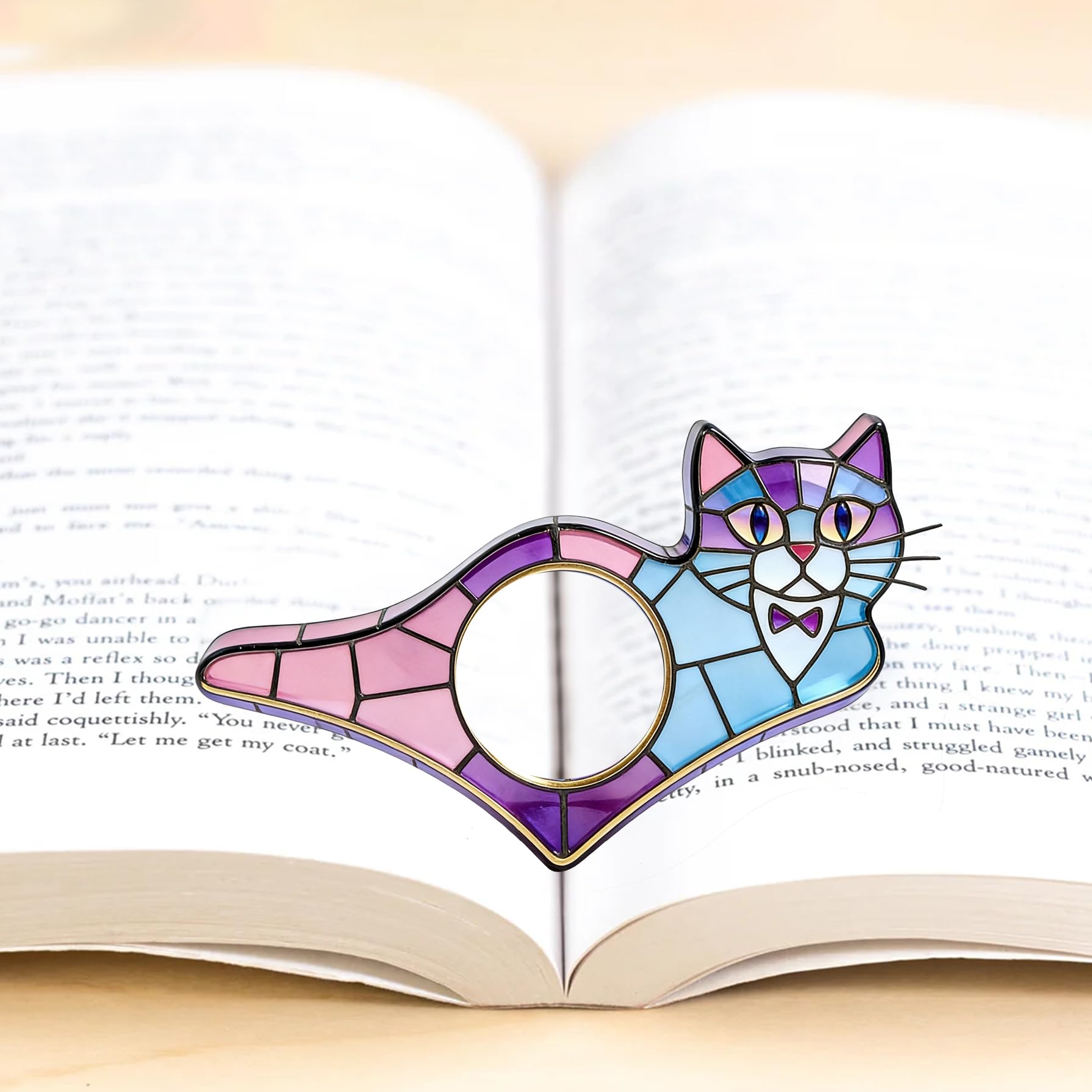 Dolphin Book Page Holder, Thumb Book Page Holder, Reading Accessory, Smooth Lightweight Acrylic Book Page Holders for Students, Teachers, Book Lovers, Literary & Bookworm Ideal Gift