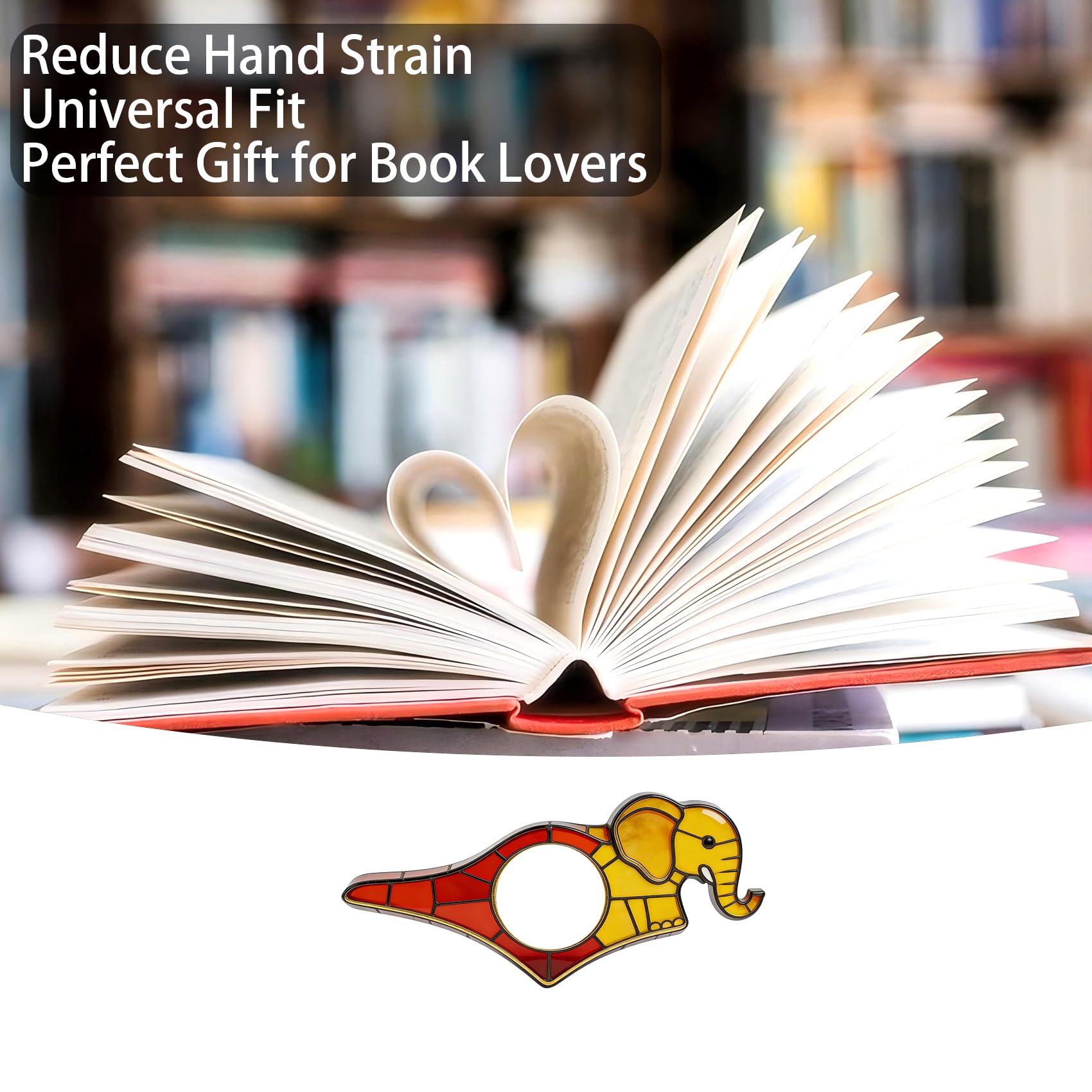 Dolphin Book Page Holder, Thumb Book Page Holder, Reading Accessory, Smooth Lightweight Acrylic Book Page Holders for Students, Teachers, Book Lovers, Literary & Bookworm Ideal Gift