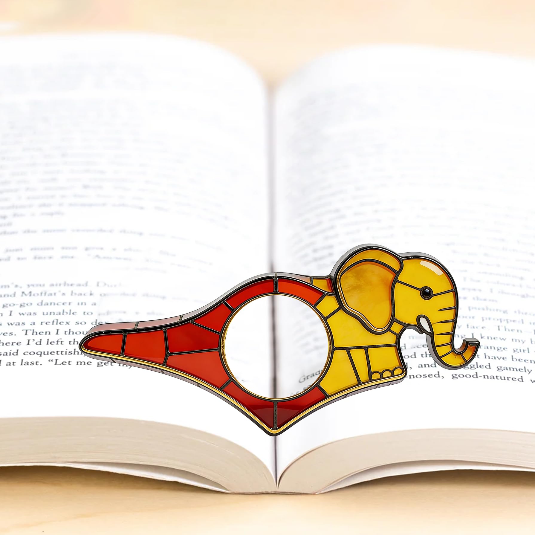 Dolphin Book Page Holder, Thumb Book Page Holder, Reading Accessory, Smooth Lightweight Acrylic Book Page Holders for Students, Teachers, Book Lovers, Literary & Bookworm Ideal Gift