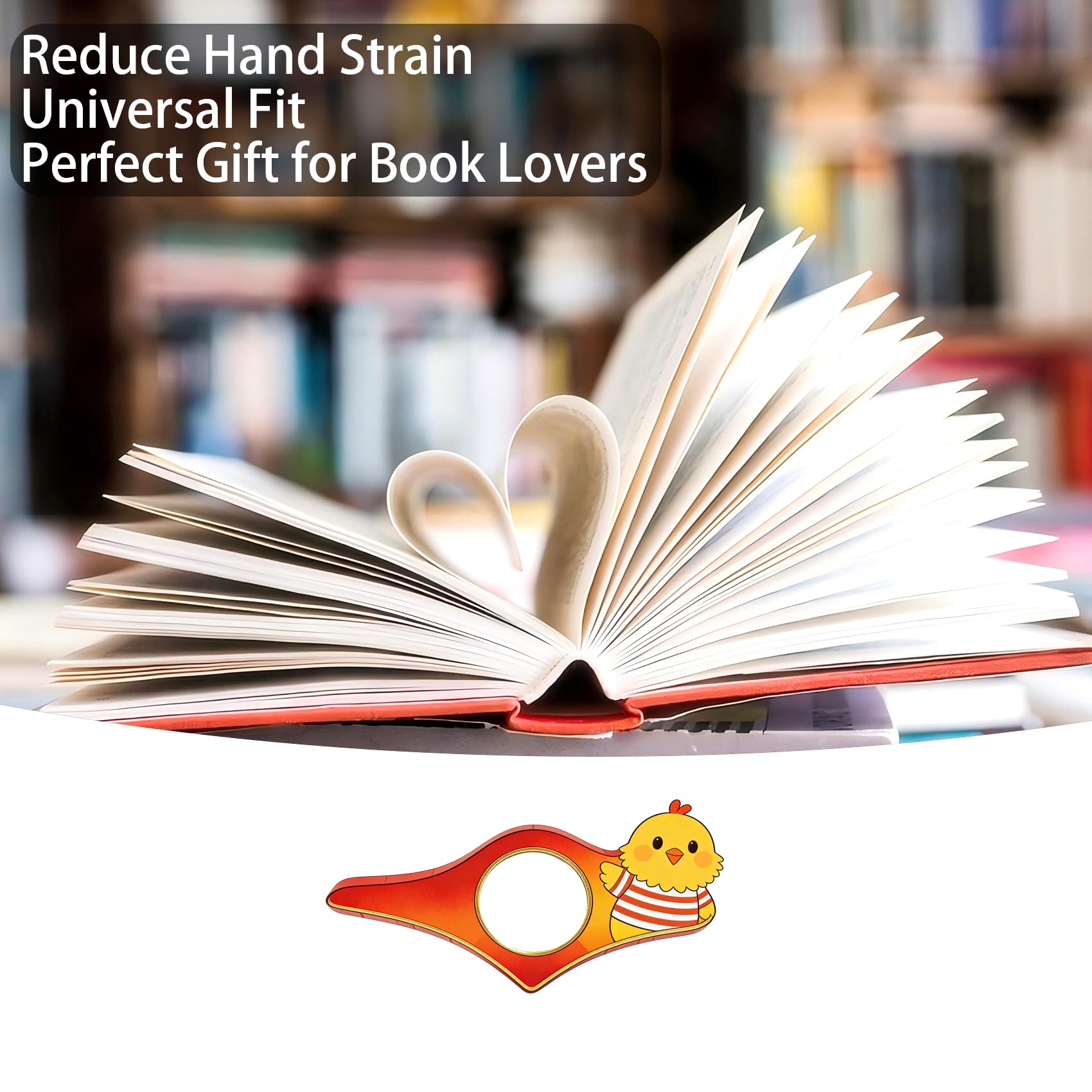 Dolphin Book Page Holder, Thumb Book Page Holder, Reading Accessory, Smooth Lightweight Acrylic Book Page Holders for Students, Teachers, Book Lovers, Literary & Bookworm Ideal Gift