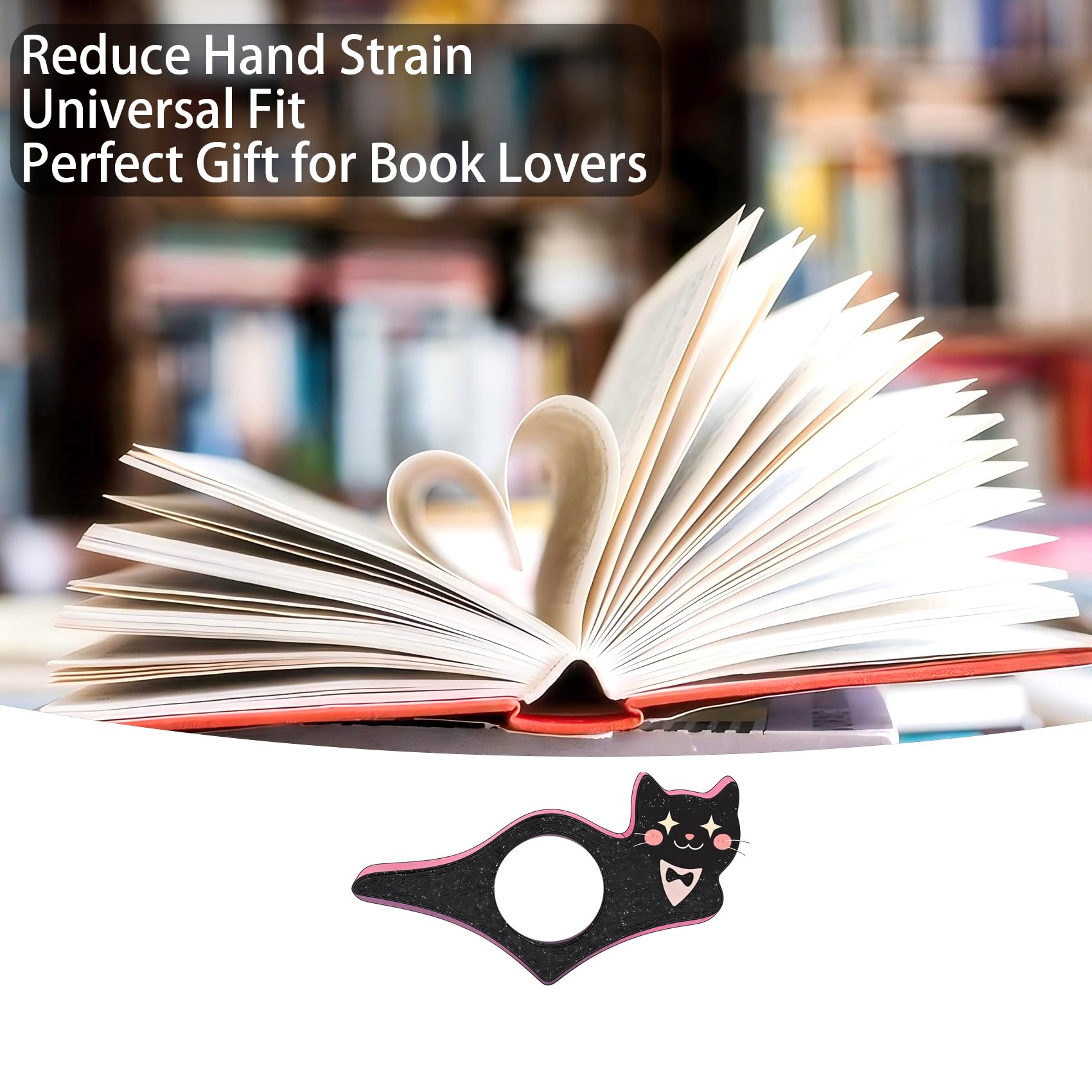 Dolphin Book Page Holder, Thumb Book Page Holder, Reading Accessory, Smooth Lightweight Acrylic Book Page Holders for Students, Teachers, Book Lovers, Literary & Bookworm Ideal Gift