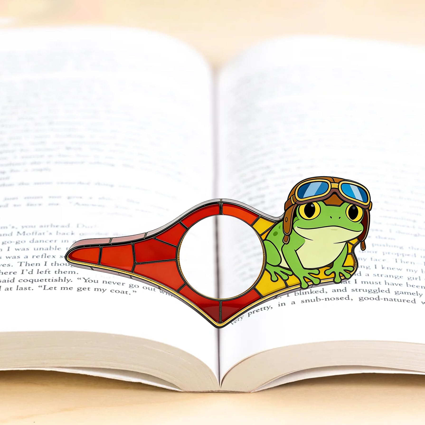 Dolphin Book Page Holder, Thumb Book Page Holder, Reading Accessory, Smooth Lightweight Acrylic Book Page Holders for Students, Teachers, Book Lovers, Literary & Bookworm Ideal Gift