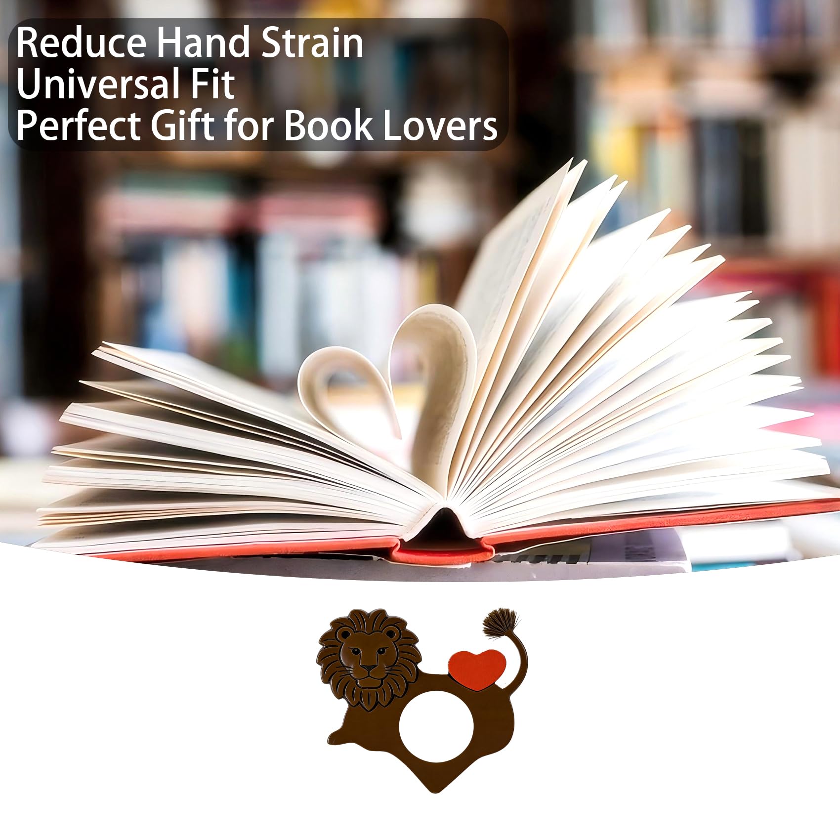 Dolphin Book Page Holder, Thumb Book Page Holder, Reading Accessory, Smooth Lightweight Acrylic Book Page Holders for Students, Teachers, Book Lovers, Literary & Bookworm Ideal Gift