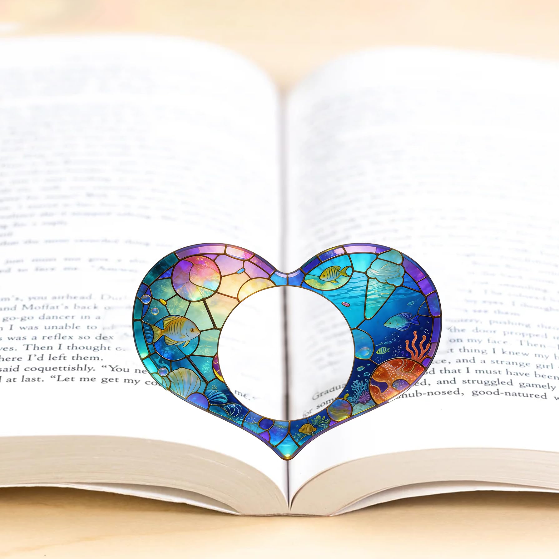 Dolphin Book Page Holder, Thumb Book Page Holder, Reading Accessory, Smooth Lightweight Acrylic Book Page Holders for Students, Teachers, Book Lovers, Literary & Bookworm Ideal Gift