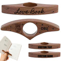 Custom Wood Thumb Book Page Holder, Personalized Wooden Page with Name for Reading, Customized Book Lovers Gifts for Men Women Readers Christmas Teacher's Day