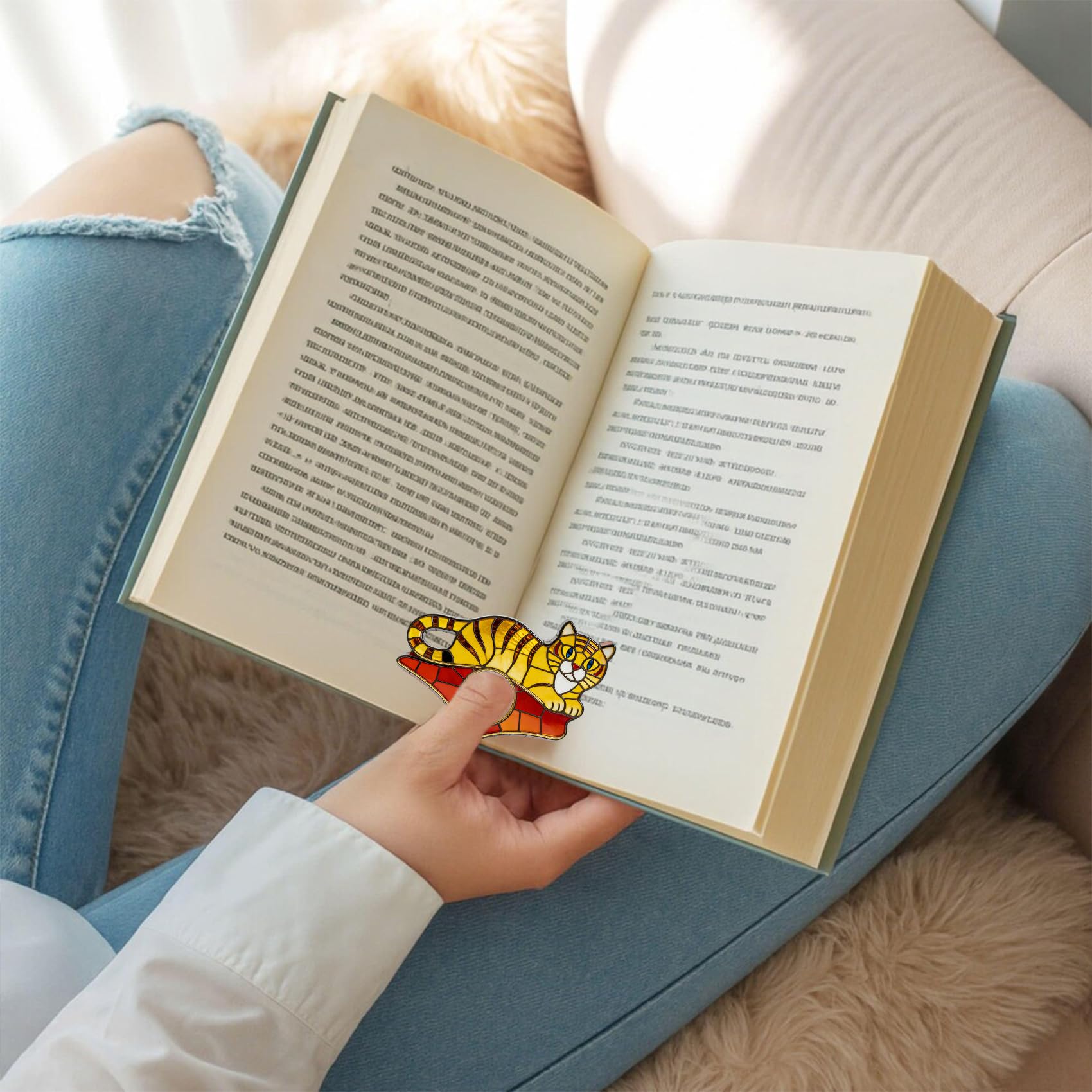 Dolphin Book Page Holder, Thumb Book Page Holder, Reading Accessory, Smooth Lightweight Acrylic Book Page Holders for Students, Teachers, Book Lovers, Literary & Bookworm Ideal Gift