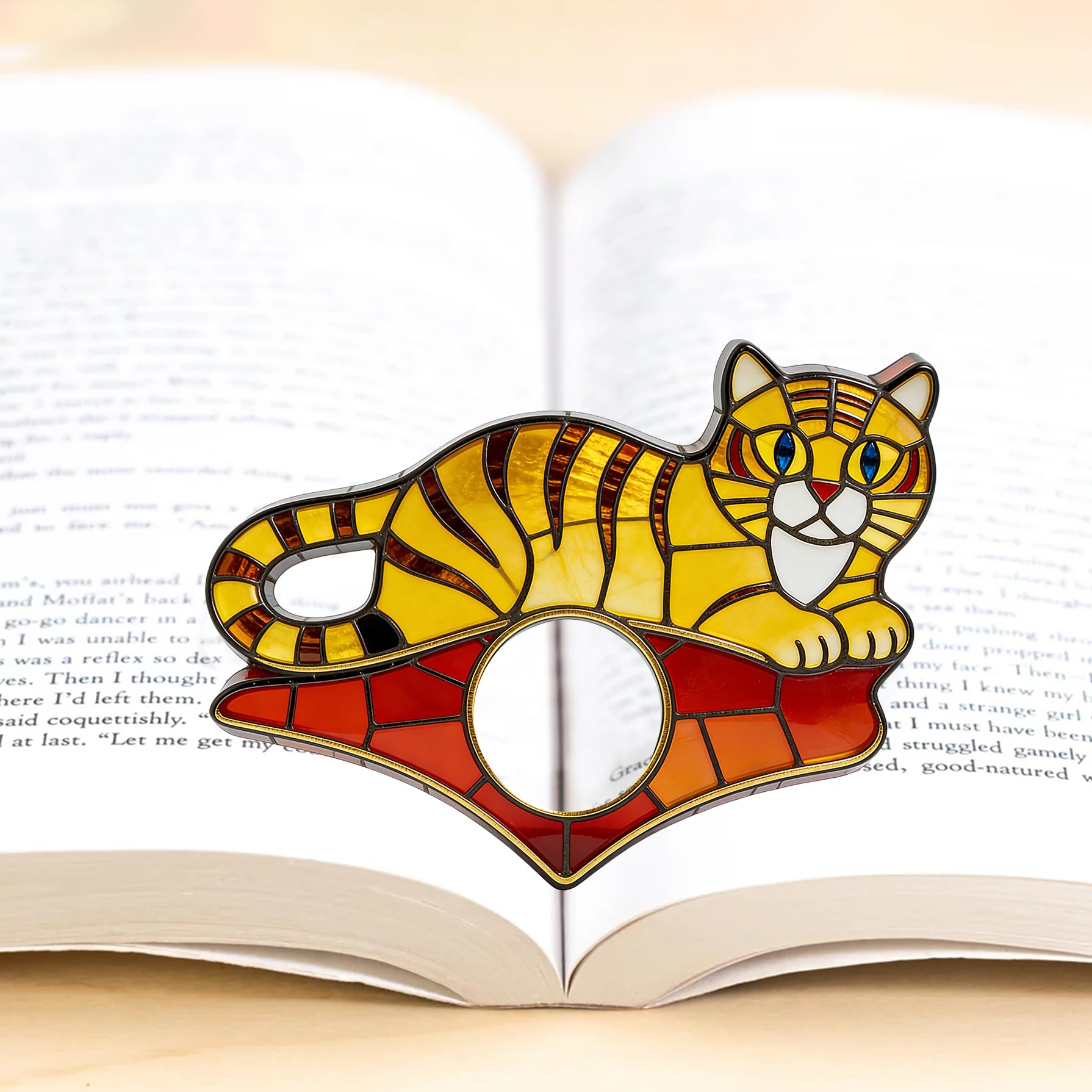 Dolphin Book Page Holder, Thumb Book Page Holder, Reading Accessory, Smooth Lightweight Acrylic Book Page Holders for Students, Teachers, Book Lovers, Literary & Bookworm Ideal Gift