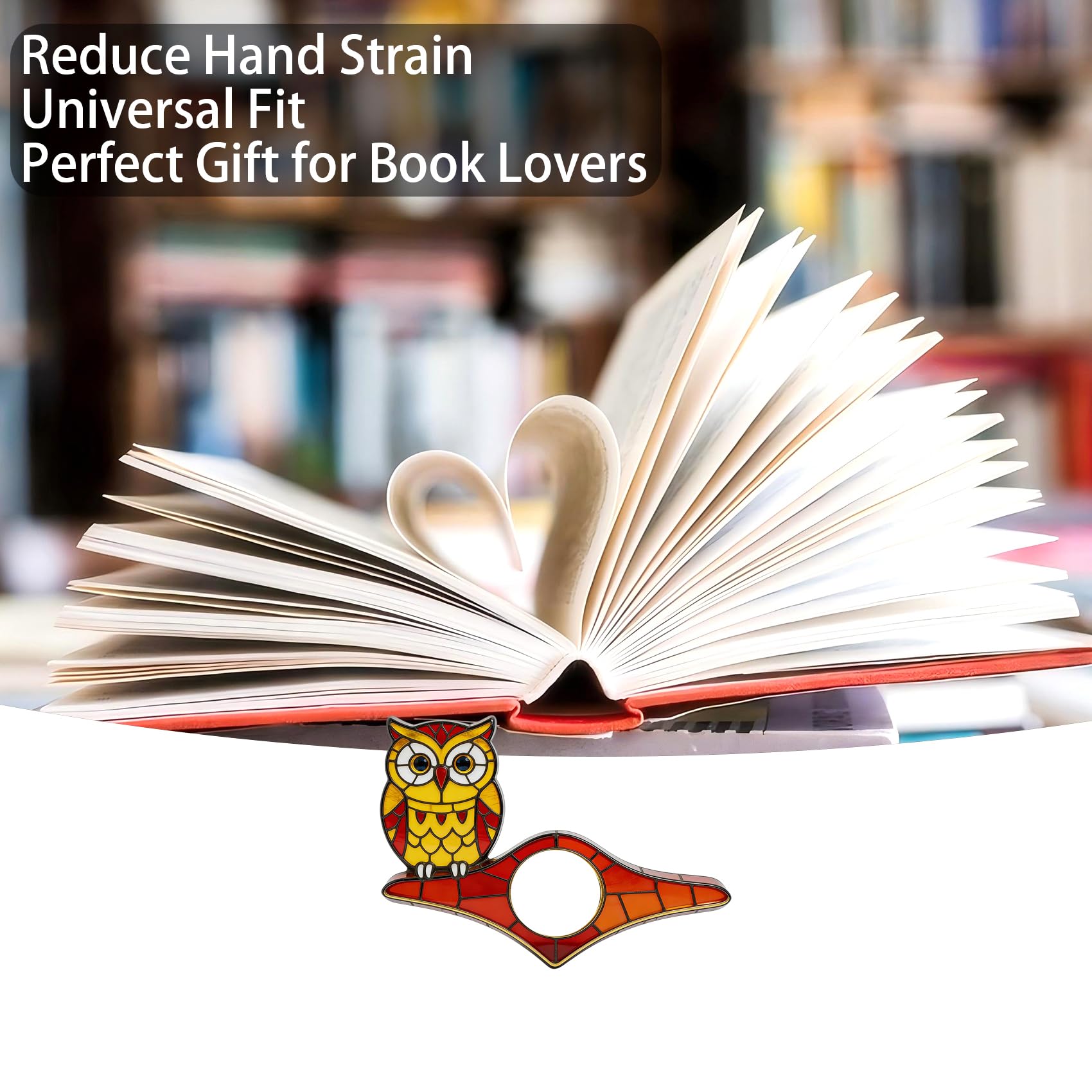 Dolphin Book Page Holder, Thumb Book Page Holder, Reading Accessory, Smooth Lightweight Acrylic Book Page Holders for Students, Teachers, Book Lovers, Literary & Bookworm Ideal Gift