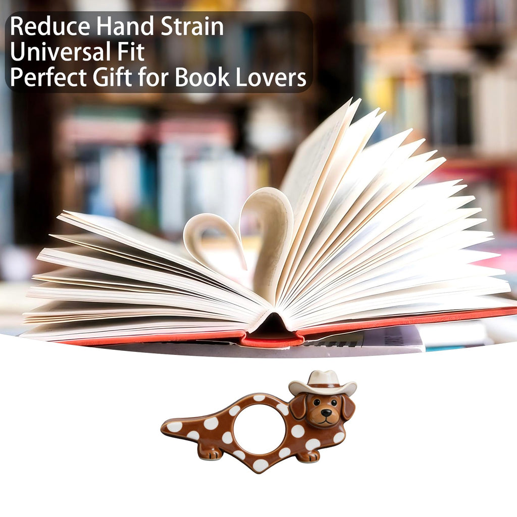 Dolphin Book Page Holder, Thumb Book Page Holder, Reading Accessory, Smooth Lightweight Acrylic Book Page Holders for Students, Teachers, Book Lovers, Literary & Bookworm Ideal Gift