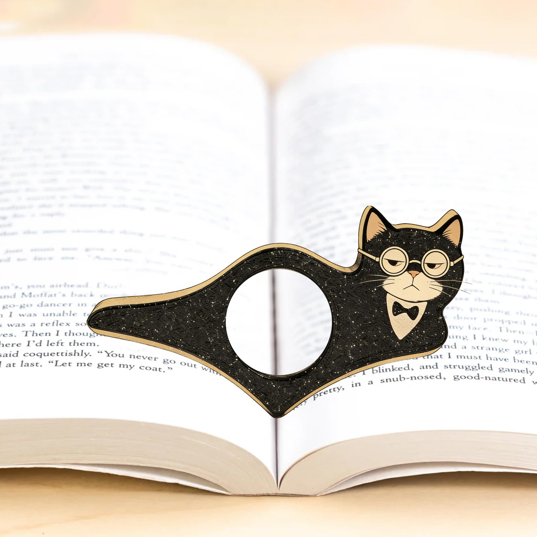 Dolphin Book Page Holder, Thumb Book Page Holder, Reading Accessory, Smooth Lightweight Acrylic Book Page Holders for Students, Teachers, Book Lovers, Literary & Bookworm Ideal Gift
