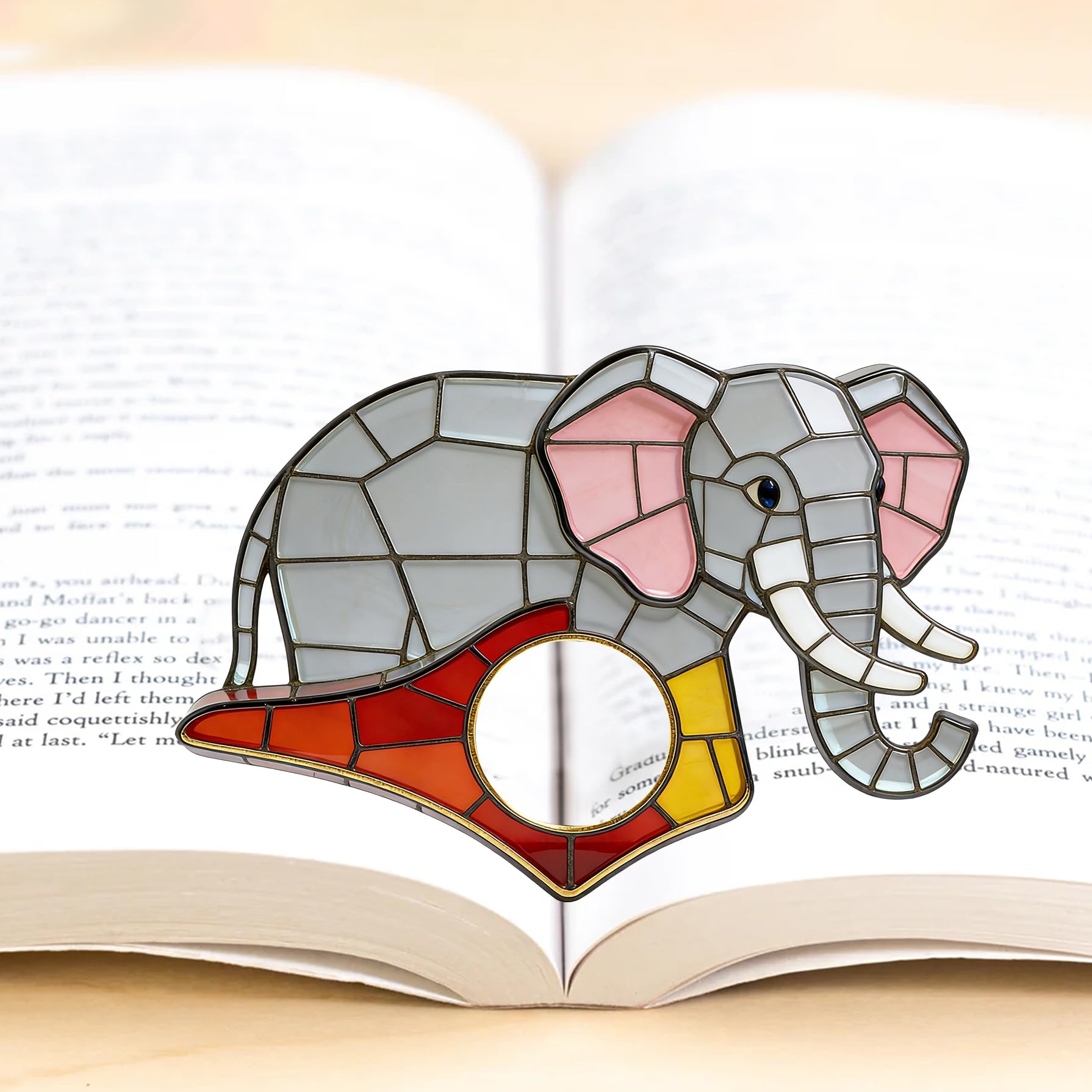 Dolphin Book Page Holder, Thumb Book Page Holder, Reading Accessory, Smooth Lightweight Acrylic Book Page Holders for Students, Teachers, Book Lovers, Literary & Bookworm Ideal Gift