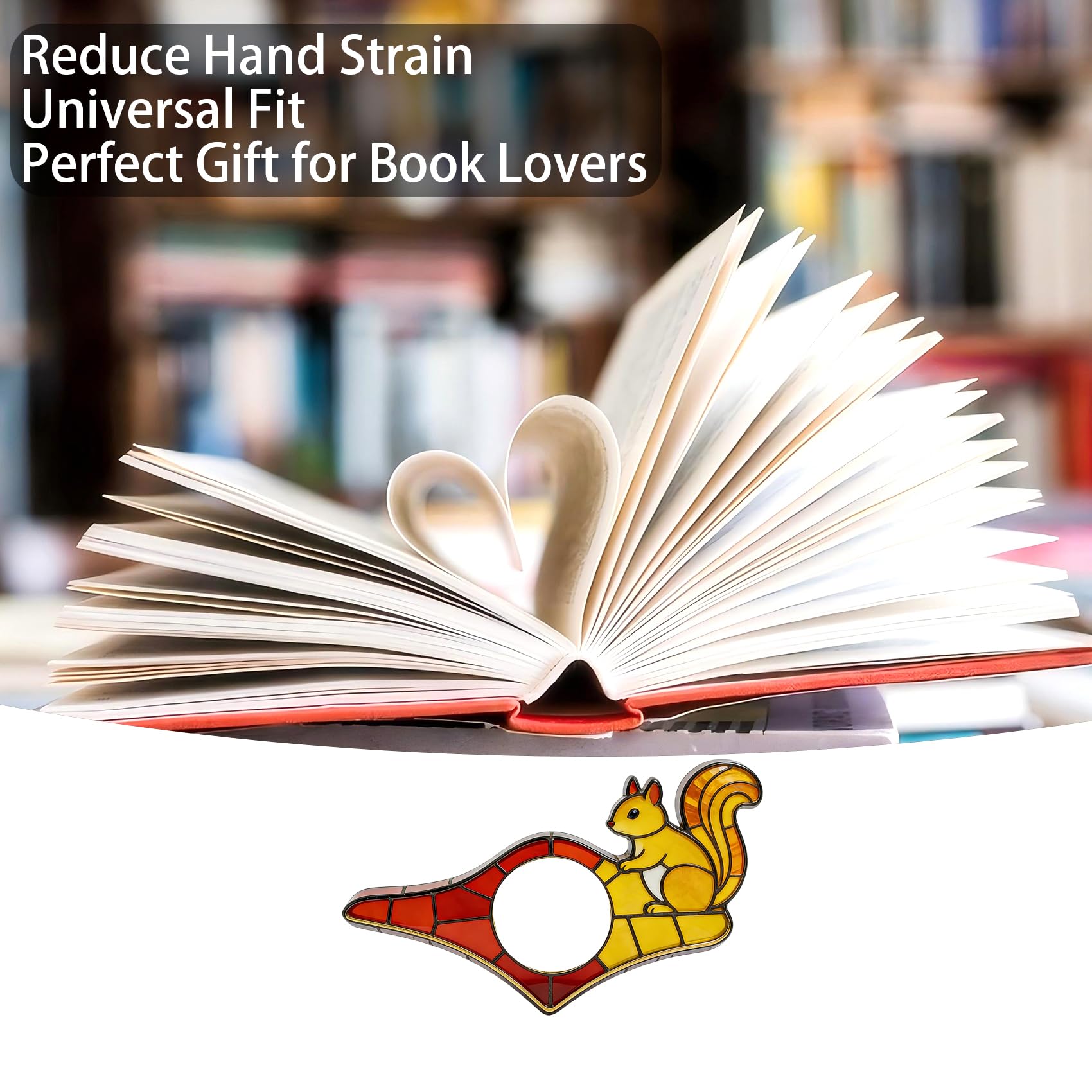 Dolphin Book Page Holder, Thumb Book Page Holder, Reading Accessory, Smooth Lightweight Acrylic Book Page Holders for Students, Teachers, Book Lovers, Literary & Bookworm Ideal Gift