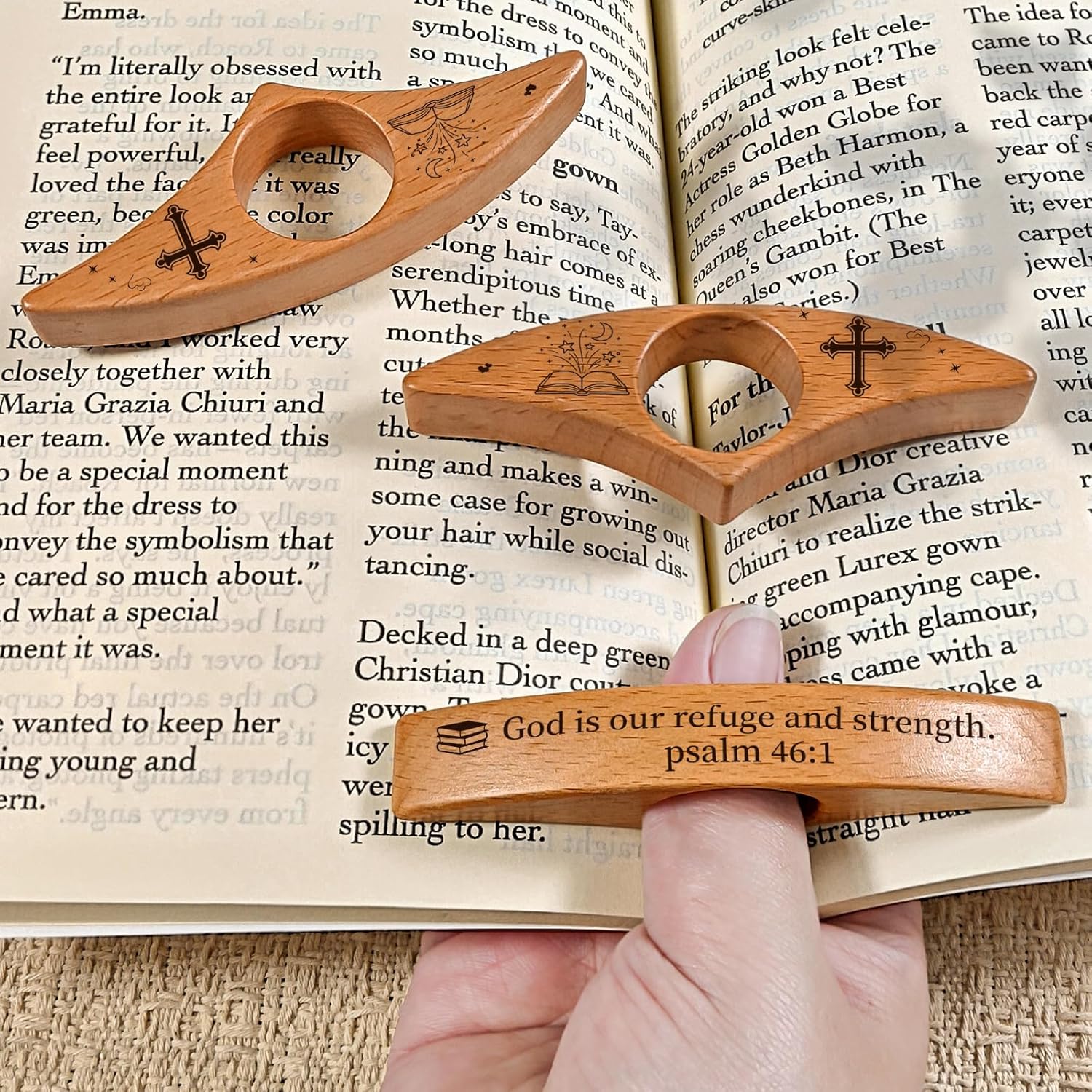 Finger Book Opener Thumb Bookmark, Personalized Book Page Holder, Book Page Holder, Teacher's Day Gift for Those who Love Reading, Suitable for Men and Women