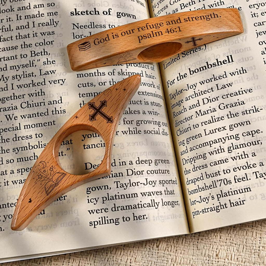 Finger Book Opener Thumb Bookmark, Personalized Book Page Holder, Book Page Holder, Teacher's Day Gift for Those who Love Reading, Suitable for Men and Women