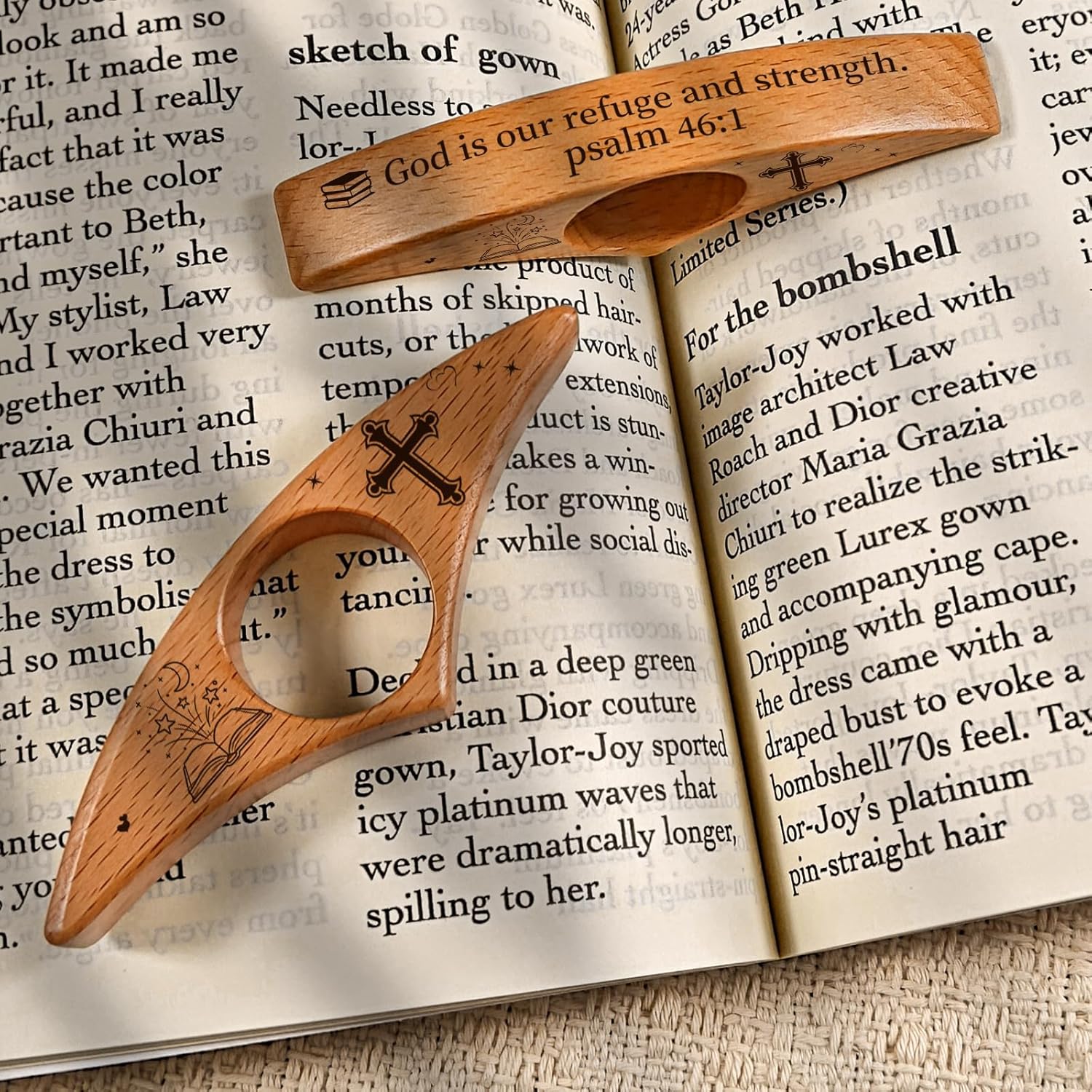 Finger Book Opener Thumb Bookmark, Personalized Book Page Holder, Book Page Holder, Teacher's Day Gift for Those who Love Reading, Suitable for Men and Women